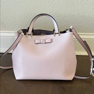 Kate Spade Blush Crossbody Bag with Bow Detail
